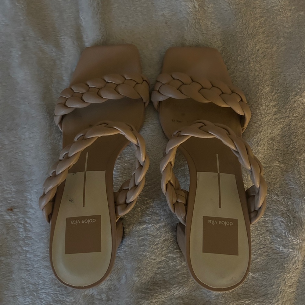 Dolce Vita Women's Beige Braided Sandals